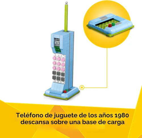 Miniatura 5 de LEGO Creator 31174 - Teléfono retro 3 en 1 para niños, decoración del hogar para dormitorio o habitación de los niños, juguete de construcción