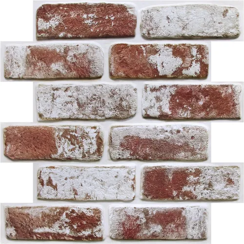 Miniatura 22 de COMSTICKC Paneles de pared de ladrillo sintético 3D para despegar y pegar, 10 piezas de 12 x 12 pulgadas, ladrillos pequeños blancos, papel tapiz