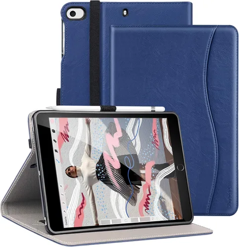 Miniatura 13 de Funda para iPad mini 5 2019/Mini 4 3 2 1 de 7.9 pulgadas, Cubierta Folio de Soporte de Cuero PU Premium con función de encendido y apagado Negro