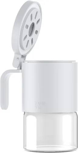 Miniatura 9 de Zuutii Tarros de vidrio para especias a prueba de humedad con cucharas, juego de 2 botellas de especias de 10 onzas / 10.1 fl oz, mini tarros