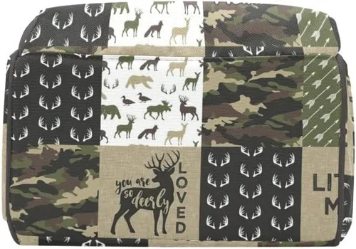 Miniatura 5 de XOZOTY Antler Man Woodland - Bolsas de pañales de camuflaje con nombre impermeable para mamá, mochila de lactancia, bolsas de bebé, regalos