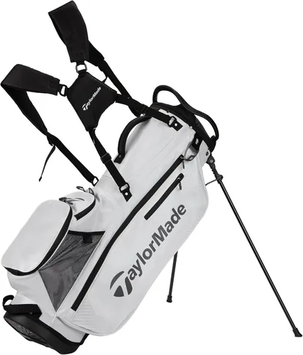 Miniatura 7 de TaylorMade Bolsa de soporte profesional, ligera, ideal para llevar o empujar el carrito Azul marino/Rojo