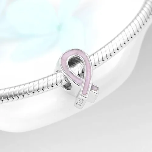 Miniatura 4 de Awareness Ribbon Cancer - Cuenta de plata de ley 925 para Pandora y pulseras o collares similares
