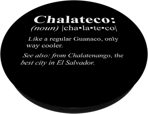 Miniatura 2 de Guanaco Chalatenango El Salvador Gift - Soporte y agarre para teléfonos y tabletas, Negro