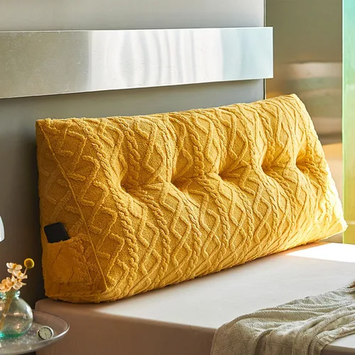 Miniatura 11 de Almohada triangular para cabecero grande para cama de lectura, respaldo de cuña para cabecero, cojín de apoyo para sofá cama con funda extraíble