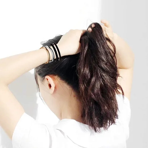Miniatura 5 de Zuo Bao Stainless Steel Bracelet Grooved Cuff Bangle for Women Girls