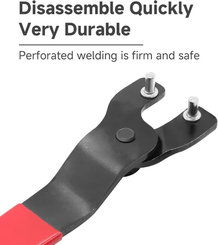 Miniatura 4 de Amoladora angular Llave de pasador ajustable universal para máquina amoladora angular (rojo)