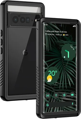 Miniatura 12 de Lanhiem Funda para Google Pixel 6, impermeable IP68 a prueba de polvo con protector de pantalla integrado, funda protectora de cuerpo completo