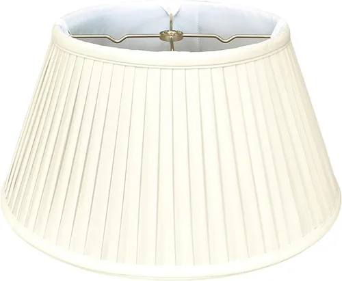 Royal Designs - Pantalla básica plisada lateral de 6 vías, cáscara de huevo, 9.5 x 15 x 8 pulgadas Eggshell