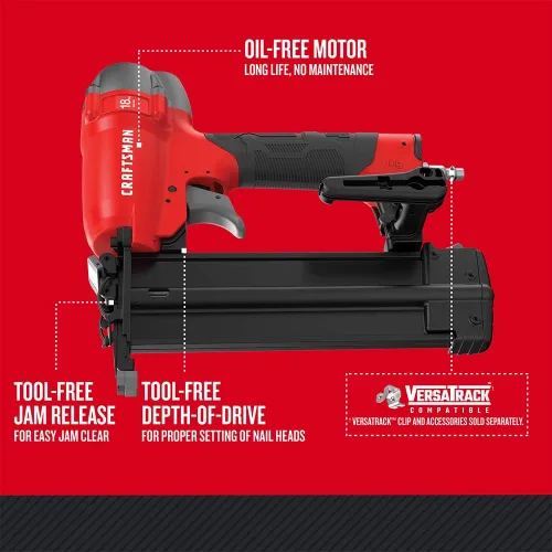 Miniatura 2 de CRAFTSMAN Brad Nailer, 18GA, pistola de clavos neumática (CMPBN18K)