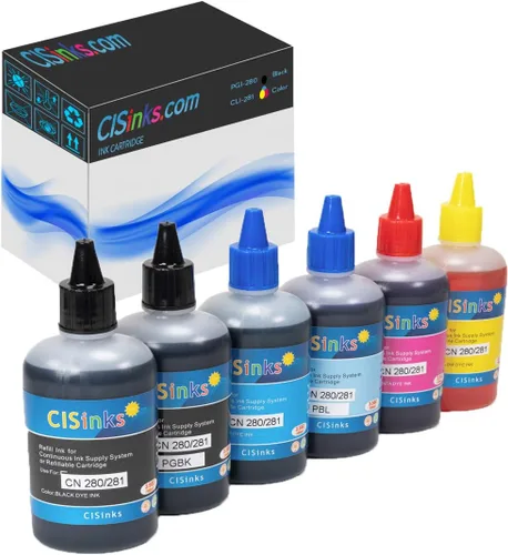 Miniatura 9 de Botella de tinta de repuesto negra de 3.4 fl oz compatible con PGI-280 / CLI-281 XL PIXMA TS9120 TS8120 TS8220 TS9520 TR8520 TR7520 TS6120