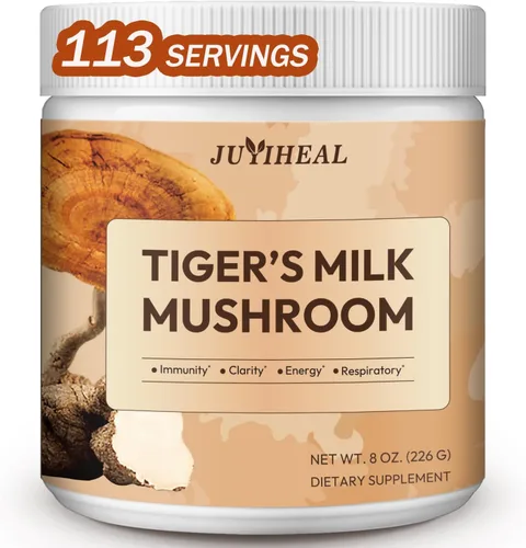 Miniatura 10 de Polvo de hongos 10 en 1, complejo de hongos de 2000 mg - Melena de león, Reishi, Shiitake, Chaga, cola de pavo, Cordyceps, Maitake y más, mezcla