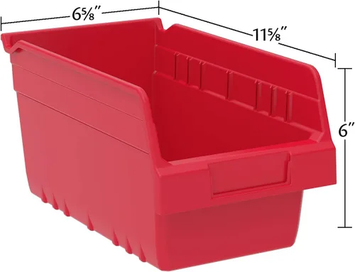 Miniatura 5 de Akro-Mils 30090 ShelfMax - Caja de almacenamiento de plástico, (12 x 6 x 6 pulgadas), azul, (paquete de 10)