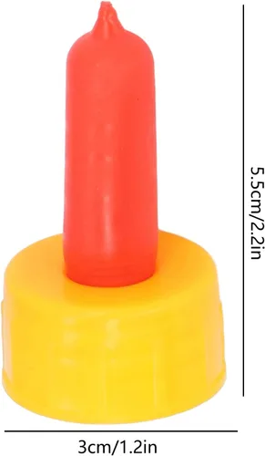 Miniatura 2 de 10 Uds. Leche de cordero Beber pezón de alimentación de enfermería de ovejas para biberones de animales huérfanos rojo