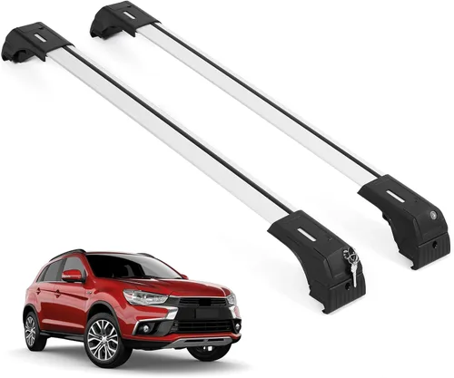 Miniatura 9 de ERKUL Juego de rieles laterales de techo + barras transversales para Mitsubishi Outlander Sport ASX 2011-2026 Sistema completo de portaequipajes