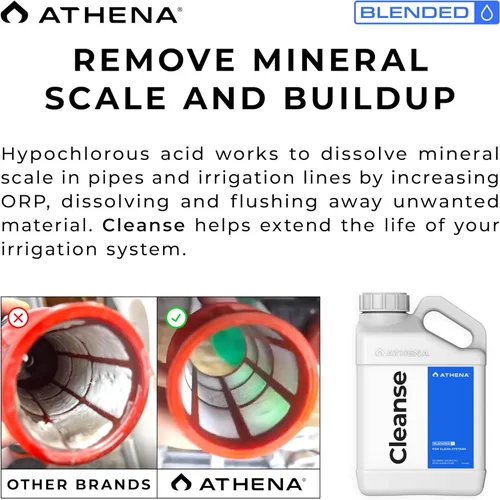 Miniatura 5 de Athena Blended Cleanse Limpiador de sistema seguro para plantas para hidroponía Solución descalcificadora y limpiador de línea de riego 1 galón