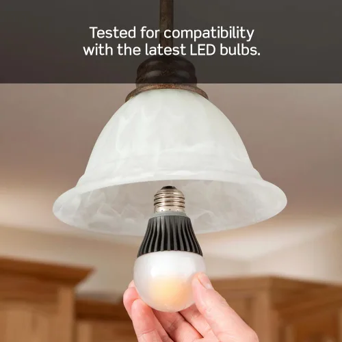 Miniatura 6 de Leviton Regulador de luz enchufable de mesa para bombillas LED regulables, halógenas e incandescentes, TBL03-10E, negro