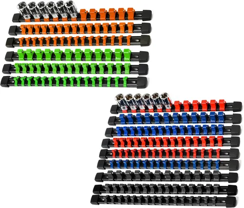 Miniatura 23 de Reniteco Organizador de Enchufes ABS - Juego de Soportes de Enchufes Gris, Juego de 12 Piezas de Soportes de Enchufes de Calidad Premium 1/4