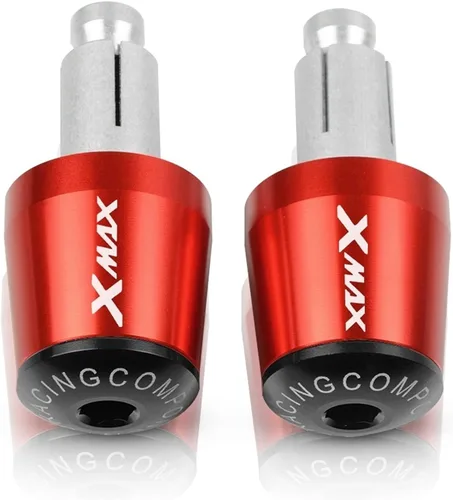 Contrapeso motocicleta 7/8 "0.866 in manillar Grips extremo manillar tapa tapa enchufe para Yamaha Xmax X-MAX 125 250 300 400 XMAX125 XMAX250