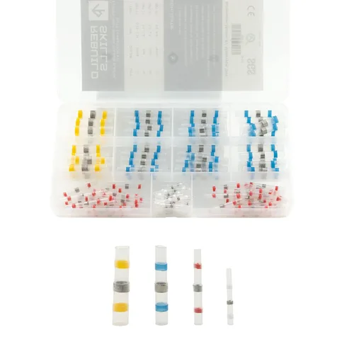 Miniatura 10 de Rebuild Skills (amarillo 12-10GA 100PK) Conectores a tope aislados estilo crimpado. Medidores de alambre de crimpado AWG 12-10, terminales
