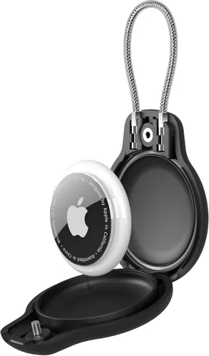 Miniatura 2 de SPGUARD Compatible con Apple AirTag impermeable oculto, paquete de 8 soportes seguros con cable de alambre, funda protectora ultra duradera