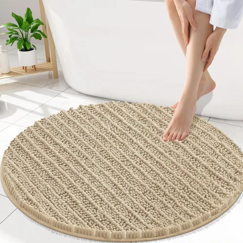 Miniatura 338 de Smiry Alfombras de Baño 24x16 pulgadas, Alfombras de Baño de Chenilla Extra Suaves y Absorbentes, Respaldo de Goma Antideslizante, Lavable a Máquina