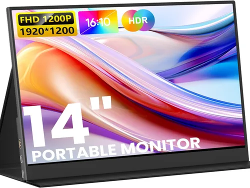 Miniatura 12 de KEEPTIME Monitor portátil 4K de 13.3 pulgadas 3840 x 2160 UHD USB-C HDMI, monitor para laptop, 100% sRGB IPS pantalla de juegos para computadora HDR