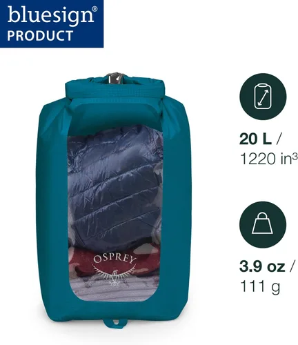Miniatura 2 de Osprey Saco seco impermeable con ventana Waterfront Azul