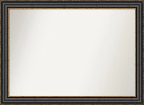 Miniatura 261 de Amanti Art Espejo personalizado, espejo de baño negro puente, espejo de pared o espejo de tocador de baño sobre el fregadero (26 x 26 pulgadas)