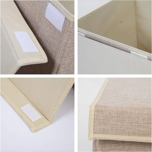 Miniatura 7 de Paquete de 2 cajas grandes de almacenamiento para juguetes con tapa abatible, resistentes cajas de almacenamiento de juguetes para niños, niñas