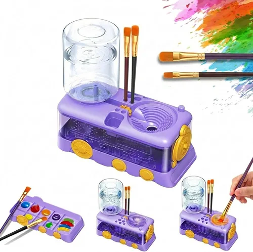 Miniatura 8 de Limpiador de pinceles de pintura multifuncional 2025 Taza de enjuague: herramienta limpiadora de pinceles de pintura acrílica Taza de agua