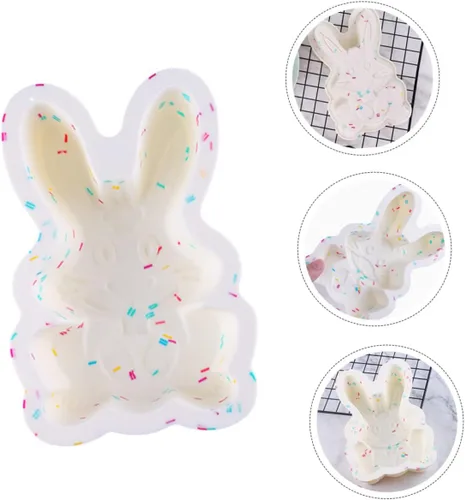 Miniatura 8 de SHOWERORO Moldes de silicona para pasteles de Pascua, diseño resistente y ligero multiusos