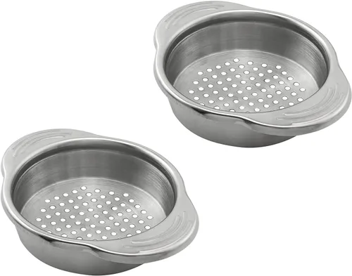 Miniatura 2 de XGNG - Colador de latas de acero inoxidable, 2 unidades, colador de latas de verduras y frutas, mejor para atún enlatado, versátil