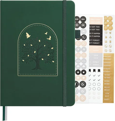 Miniatura 40 de &And Per Se - Cuaderno en blanco, 160 páginas, 5.7 x 8 pulgadas, cuaderno de rayas estrechas con papel grueso para escribir, cuaderno de tapa dura