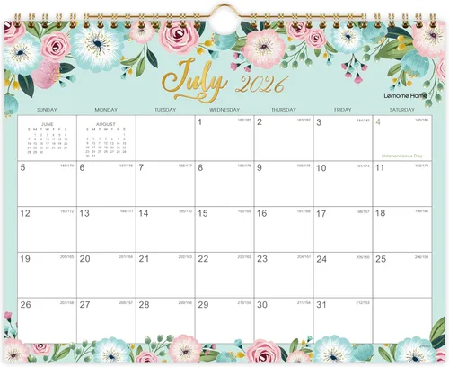 Miniatura 9 de Calendario 2026 – Calendario de pared 2026, 11 x 8.5 pulgadas, enero de 2026 a diciembre de 2026, planificador de pared grande de 12 meses, gancho