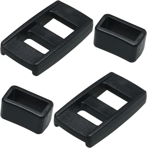 Miniatura 4 de MEETOOT 4PCS correa de cámara ajustar hebilla con soporte de plástico para correas de cámara Accesorios de equipaje, Negro