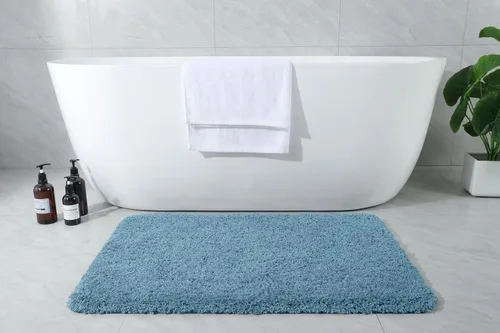 Miniatura 8 de AROGAN Tapete Largo de Baño de Lujo, 24 x 17 Pulgadas, Grueso, Suave y Absorbente, Antideslizante, Respaldo de Goma, Alfombras de Secado Rápido
