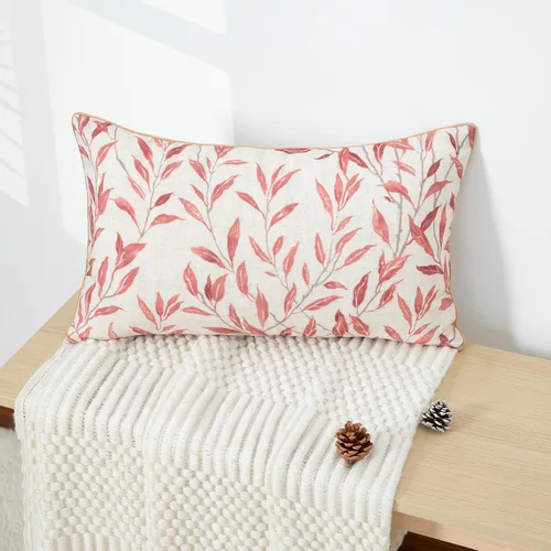 Miniatura 13 de VOGOL Juego de 2 fundas de almohada, 18 x 18 pulgadas, patrón de pájaros verdes, estampado de flores y pájaros verdes, fundas de cojín para cama