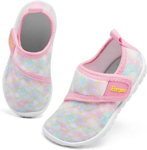 Racqua Zapatos acuáticos para bebés y niños pequeños, de secado rápido, para natación, deportes, piscina, zapatos acuáticos para niños y niñas