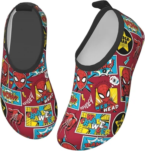 Cool Superheros Zapatos de agua para niños ligeros antideslizantes piel de agua descalza deportes de natación playa piscina para niños y niñas