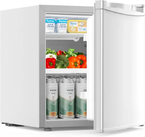 Miniatura 10 de COWSAR Refrigerador de 3.2 pies cúbicos con congelador, refrigerador compacto con 2 puertas