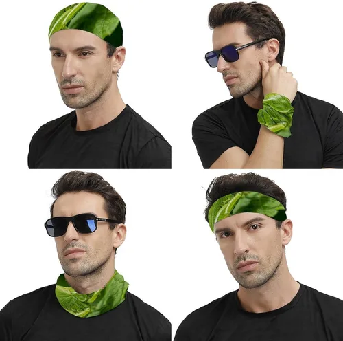 Miniatura 4 de Insect-Green Face Scarf Cover Ear Loop Hole,Outdoors Face Mask for Women Men Sports Yoga Running Hiking Ski Snowboard,Cooling Neck Shield Scarf