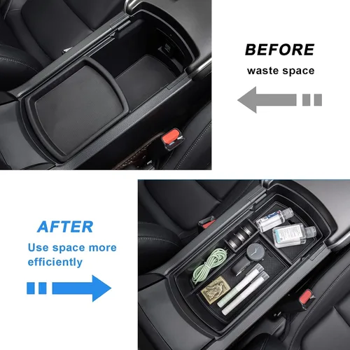 Miniatura 6 de PIMCAR Organizador de consola central para Honda Accord 2018 2019 2020 2021 2022 ABS - Caja de inserto de reposabrazos de material plástico, Accord