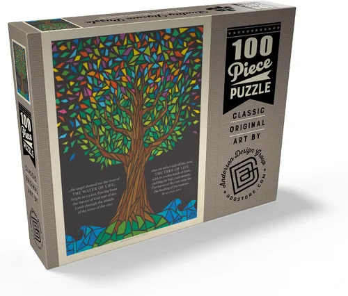 Miniatura 2 de MyPuzzle Árbol de la Vida, Póster Vintage – Rompecabezas de 100 piezas premium para adultos