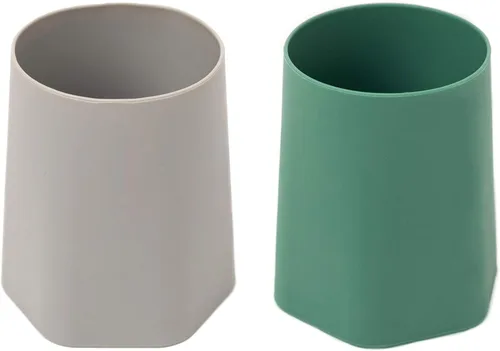 Miniatura 11 de Tiny Twinkle Paquete de 2 vasos de entrenamiento – Vasos de silicona para beber independientemente para bebés y niños pequeños, suministros