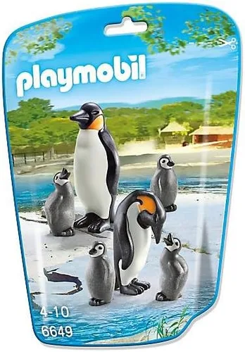 Playmobil Kit de construcción familiar de pingüinos