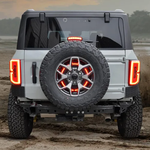 Miniatura 3 de Cubiertas de luz trasera para Bronco 2021+, cubiertas de luz trasera ahumadas para Ford Bronco 2/4 puertas 2021-2023
