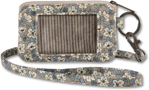 Miniatura 8 de Bella Taylor Cordón de identificación para mujeres y niñas, llavero cartera con soporte para insignia y bolsa con cremallera, algodón acolchado