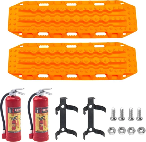 Miniatura 8 de Extintor de incendios a escala RC y escalera de arena, rampas de recuperación de tablero, accesorios de decoración compatibles con TRX4 Axial SCX10