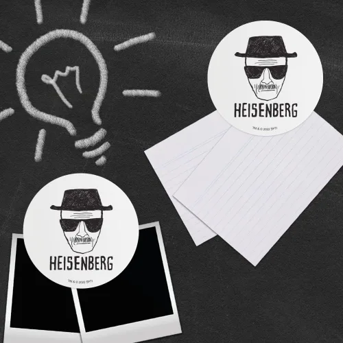 Miniatura 3 de Breaking Bad Classic Heisenberg - Juego de imanes circulares de vinilo para refrigerador